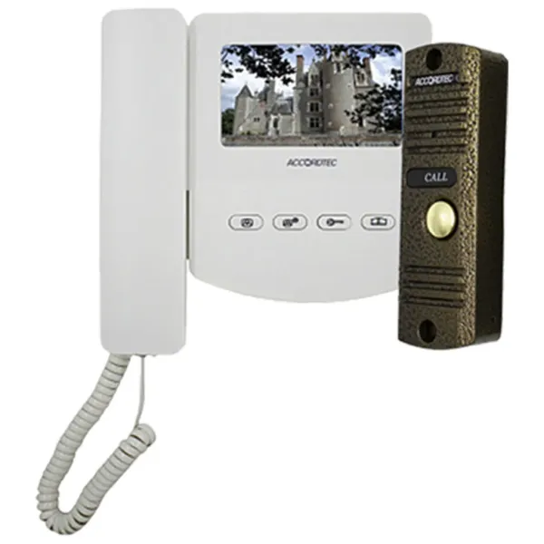 Комплект домофонии AccordTec AT-home4 WH-BZ