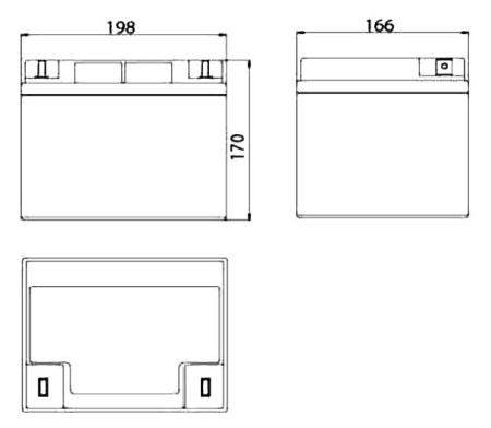 Аккумулятор Etalon FS 1240 (12В 40 А∙ч)