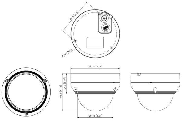 Антивандальная сетевая IP-видеокамера 2Мп Wisenet QNV-6082R Антивандальная сетевая IP-видеокамера 2Мп Wisenet QNV-6082R