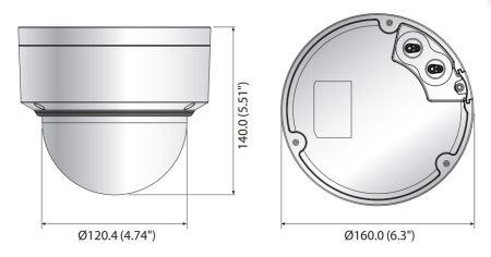 Купольная сетевая IP-видеокамера 2Мп Wisenet XND-6085 Купольная сетевая IP-видеокамера 2Мп Wisenet XND-6085