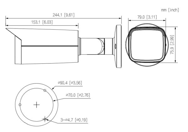 IP-видеокамера 2Мп Dahua DH-IPC-HFW1230TP-ZS-S5 вариофокальная с ИК-подсветкой до 50м
