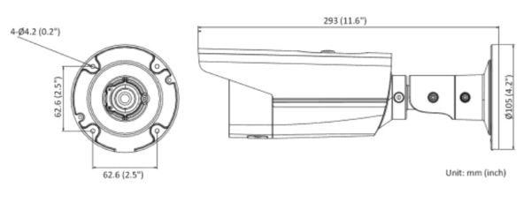 Уличная IP-камера 4Мп HiWatch IPC-B542-G2/4I (6 мм) с EXIR-подсветкой 80м