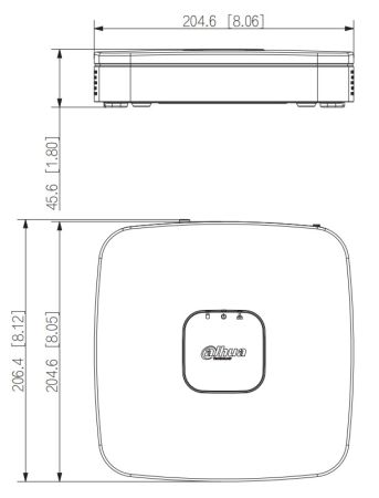 IP-видеорегистратор 4-канальный 4K Smart 1U 4PoE WizSense Dahua DHI-NVR2104-P-I