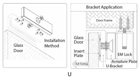 Монтажный кронштейн ZKTeco CM-280BU U-образный