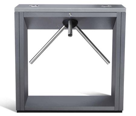 Турникет-трипод тумбовый PERCo-TTD-03.2G из окрашенной стали, темно-серый (с планками Антипаника)