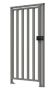 Калитка полноростовая окрашенная Oxgard К-10 (правая)