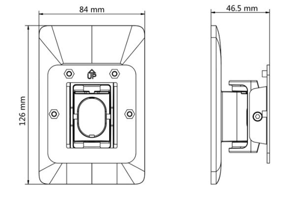 Крепление HikVision DS-KAB6-W1 для терминалов доступа Min-Moe на стену