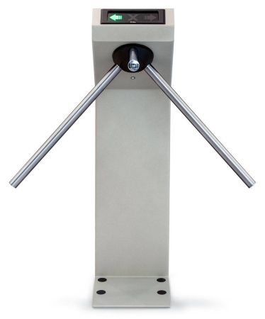 Турникет-трипод PERCo-TTR-04.1G из окрашенной стали, темно-серый (с планками Антипаника)