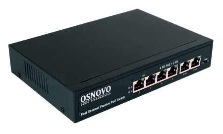 Неуправляемый PoE коммутатор Fast Ethernet Osnovo SW-20600/A(80W) на 6 портов