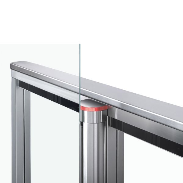 Турникет распашной PERCo ST-11S «Скоростной проход» с крышками из нержавеющей стали и створками 300 мм