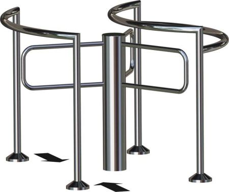 Роторный полуростовой турникет Gotschlich Gyro Holm (6GYH3AEC)