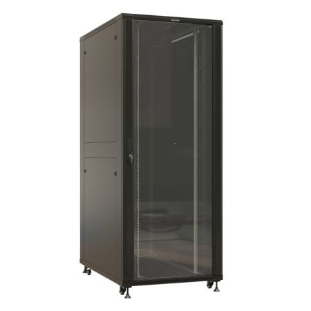 Шкаф напольный Hyperline TTBR-4281-AS-RAL9004, 19", 42U