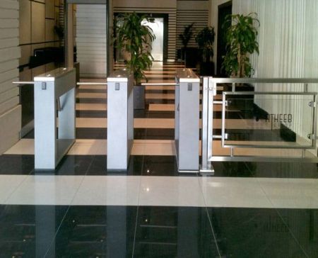 Турникет-трипод тумбовый PERCo-TTD-03.2S из нержавеющей стали (с планками Антипаника)