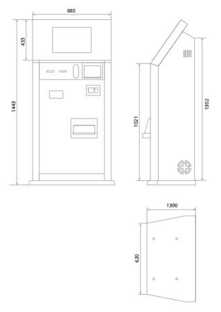 Автоматическая касса ParkCity PC-AutoCash внутреннего исполнения без подогрева