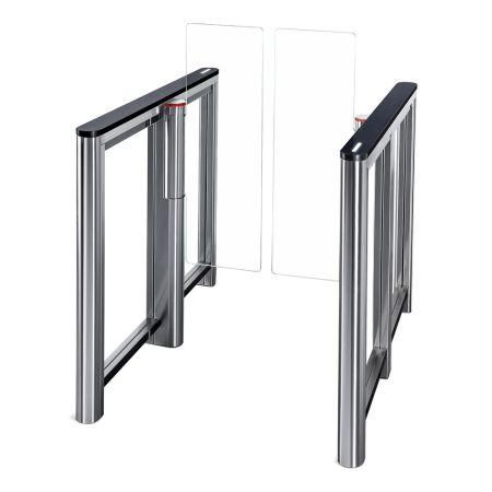 Турникет распашной PERCo ST-11M «Скоростной проход» с крышками из искусственного камня и створками 300 мм, высотой 1300 мм