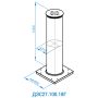 Противотаранный боллард Silar ДПС 27.100.18Г с внешней гидростанцией