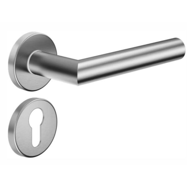 Комплект ручек dormakaba S60 S60/12Y с накладкой под евроцилиндр Комплект ручек dormakaba S60 S60/12Y с накладкой под евроцилиндр