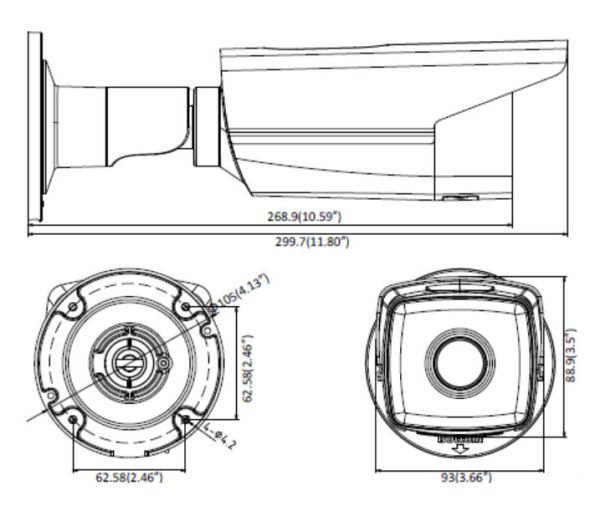 Уличная IP-видеокамера 2Мп HikVision DS-2CD2T23G0-I5 (8 мм) с ИК-подсветкой 50 м