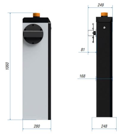 Автоматический шлагбаум Carddex RBS-L Стандарт Плюс GSM со стрелой 4,3 м