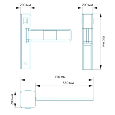Автоматическая калитка Блокпост КЛ 600