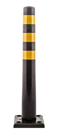 Столбик гибкий черный 750 мм с квадратным съемным основанием