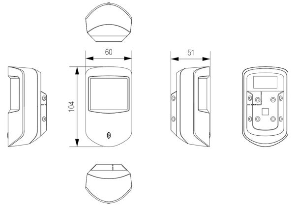 Беспроводной извещатель движения Dahua DHI-ARD2231-W2(868) комбинированный