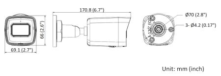 Уличная IP-камера 6Мп HiWatch DS-I650M(B) (2.8 мм) с микрофоном