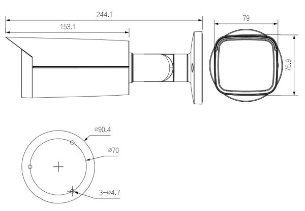 IP-видеокамера уличная 4Мп Dahua DH-IPC-HFW3441TP-ZS-S2 IP-видеокамера уличная 4Мп Dahua DH-IPC-HFW3441TP-ZS-S2