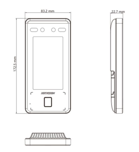 Терминал распознавания лиц HikVision DS-K1T341CMFW с алгоритмом глубокого обучения и Wi-Fi