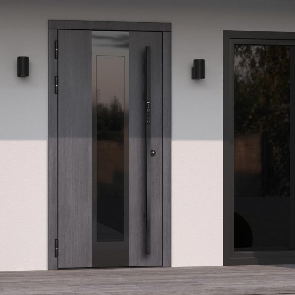 Электронный биометрический замок Sanyo D700 USmart Go с видеонаблюдением, ручка-штанга