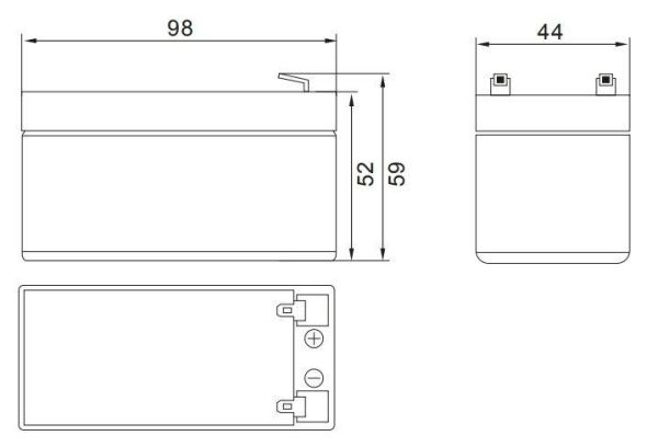 Аккумулятор Etalon FS 12012 (12В 1.2 А∙ч)