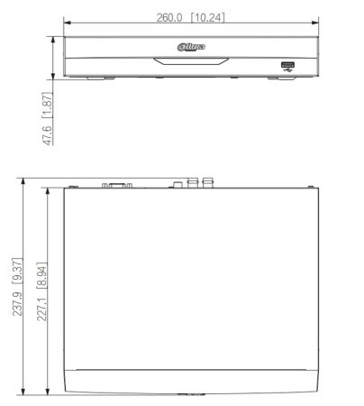 4-канальный HDCVI-видеорегистратор 4K Dahua DH-XVR5104HS-4KL-I3 с распознаванием лиц