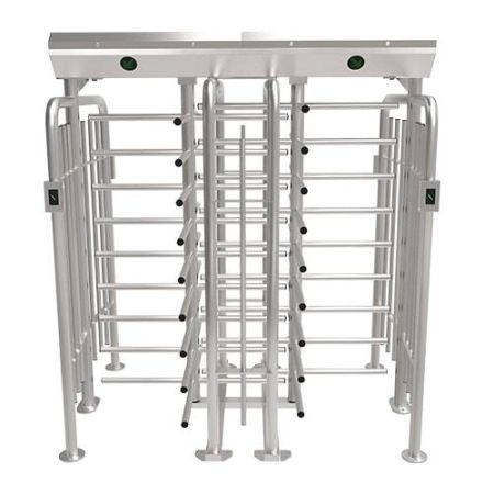 Турникет полноростовой двухпроходной ZKTeco FHT2411D 4-х лопастной (90°), с RFID считывателями