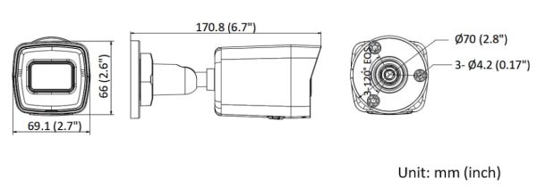 Уличная IP-камера 2Мп HiWatch DS-I200(E) (6 мм) с подсветкой EXIR 2.0
