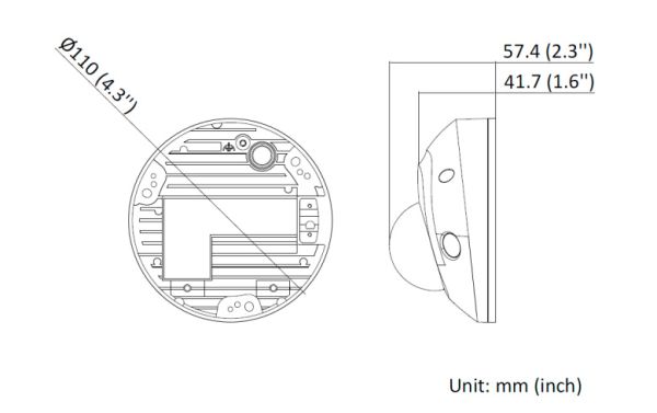 Миникупольная IP-видеокамера 2Мп HikVision DS-2CD2523G2-IS(D) (4 мм) с технологией AcuSense