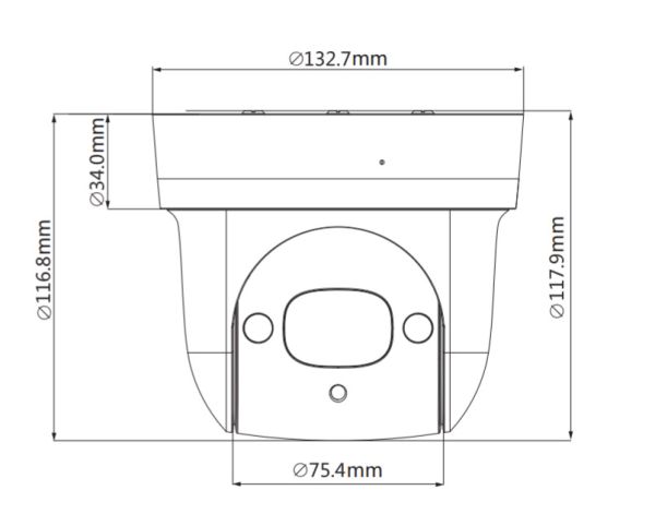 Скоростная PTZ видеокамера 2Мп Dahua DH-SD29204UE-GN-W с Wi-Fi и оптическим 4x увеличением