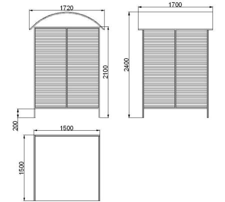 Навес ParkCity для эксплуатации автоматических касс на улице