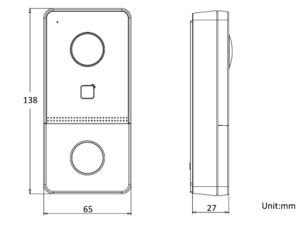 Вызывная панель видеодомофона HiWatch VDP-D2211(B)