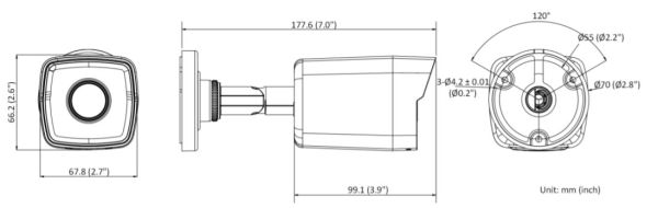 Уличная IP-камера 4Мп HiWatch DS-I400(C) (4 мм) с поддержкой PoE Уличная IP-камера 4Мп HiWatch DS-I400(C) (4 мм) с поддержкой PoE