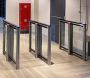 Турникет распашной двухпроходной PERCo ST-11M «Скоростной проход» со считывателями, крышками из искусственного камня и створками 300 мм