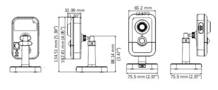 Компактная IP-видеокамера 2Мп HikVision DS-2CD2423G0-I (2.8 мм) с EXIR-подсветкой