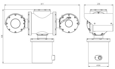 Взрывозащищенная сетевая IP-видеокамера 2Мп Wisenet TNU-6322ER с 32х оптическим зумом