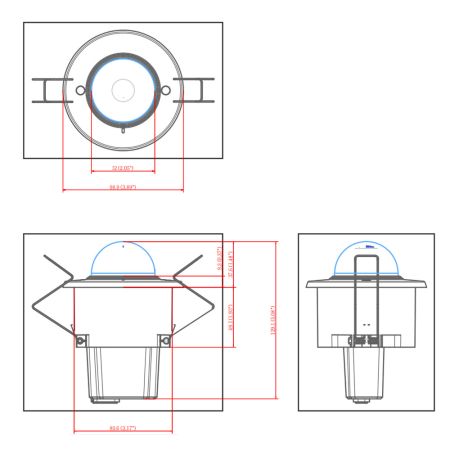 Встраиваемая сетевая IP-видеокамера 5Мп Wisenet XND-8020F (3.7 мм)