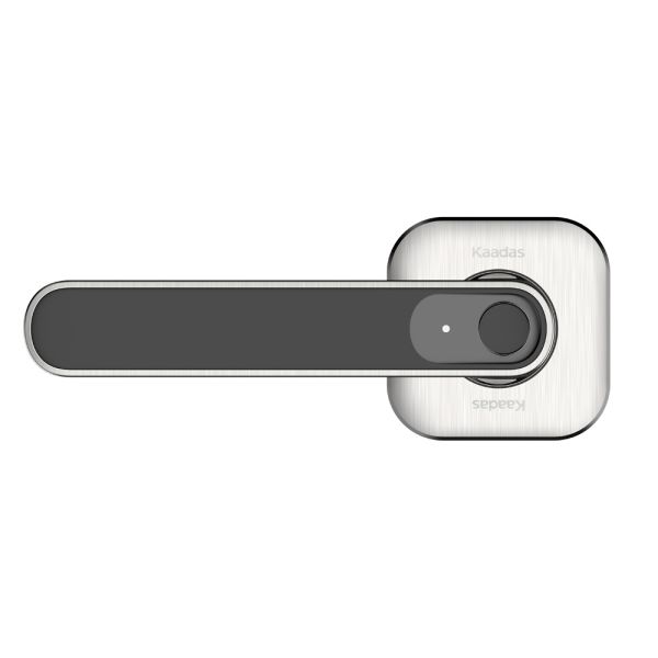 Электронный биометрический замок-ручка Kaadas LH01 с отпечатком пальца, врезной, серый