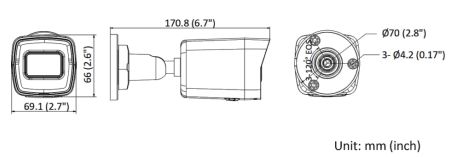 Уличная IP-камера 4Мп HiWatch DS-I400(D) (6 мм) с подсветкой EXIR 2.0