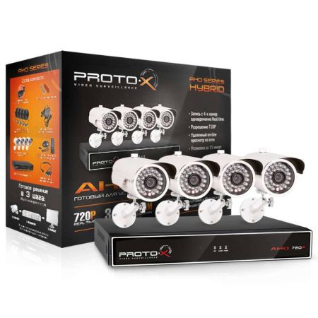 Комплект видеонаблюдения Proto-X Combo AHD-4W Комплект видеонаблюдения Proto-X Combo AHD-4W