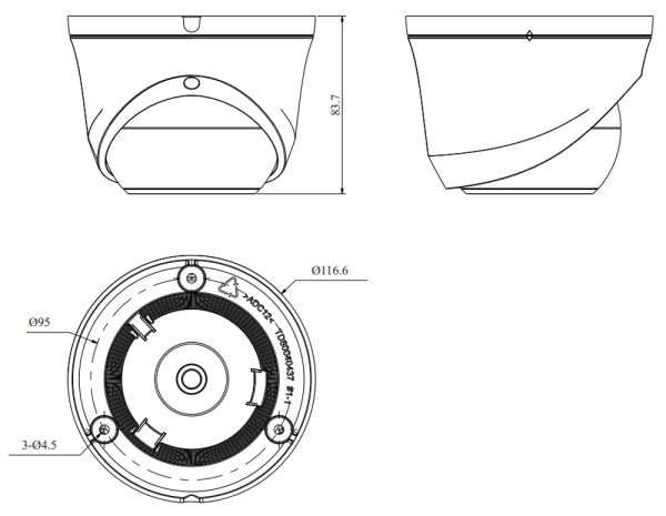 IP-видеокамера 2Мп RVi-1NCEL2176 (2.8) white