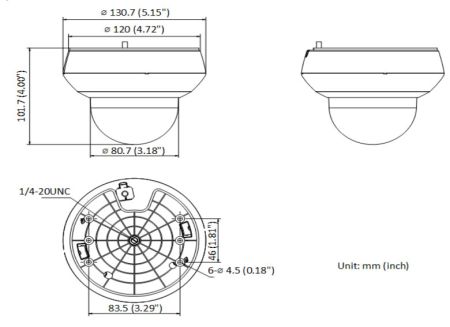 Скоростная уличная PTZ IP-камера 2Мп HiWatch DS-I205M(С)