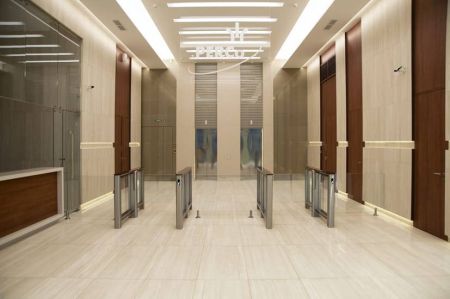 Турникет PERCo-ST-01 "Скоростной проход" с распашными створками PERCo-ATG-300 (ширина створки 300 мм)