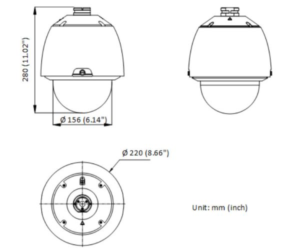 Скоростная уличная PTZ IP-видеокамера 2Мп HikVision DS-2DE5232W-AE(T5)